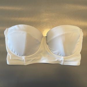 ASOS 30DD Fuller Bust White Strapless Bikini Top